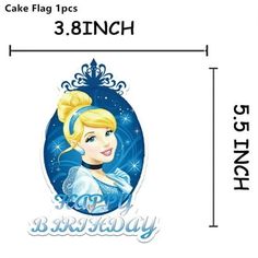 an image of a birthday card with a princess on it