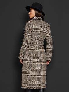 Plaid Coats For Women, Plaid Coat, Petite Fashion, Leather Trims, Fabric Care, Coats For Women, Trench Coat, Perfect Fit, Plaid