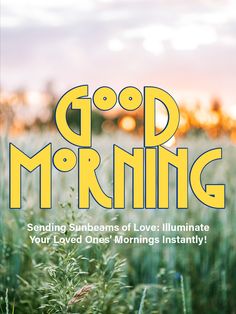 a book cover with the words good morning on it