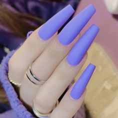 New In Box Nail Art Designs For Beginners, Light Purple Nails, Nail 2023, Hand Nails, Purple Glitter Nails, Easy Nail Art Designs, Purple Nail Art, Purple Acrylic Nails, Lilac Nails