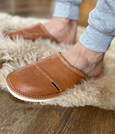 -Stylish Men's Slippers Slip On's Handcrafted Luxury by Follkee- A great blend of natural leather with an eco-leather finish. Key features: - Color Light Brown Eco-Leather with Grey Insoles made of natural leather - Rubber soles, lined with natural leather that provides good cushioning - Easy to put on and off thanks to slanted soles - Comfy, Cool, Stylish, Trendy, Lightweight, Great Craftsmanship Quality - Thicker soles and arch support for extra comfort - Handcrafted in EU Poland by Follkee Wh Fall Slippers, Boo Baskets, Chicago Family, Men's Slippers, Leather Finish, Mens Slippers, Stylish Men, Natural Leather, Arch Support