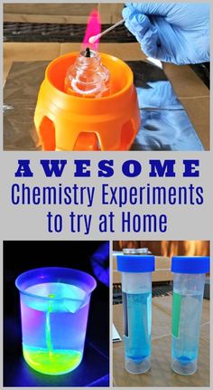 there are several different types of experiments to try at home and learn how to use them