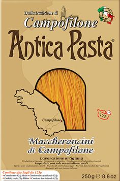 the label for campione artica pasta