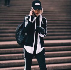 Pinterest: Vivaciously Instagram: ilove.vg Grey Tracksuit, Streetwear Clothing Brand, Fresh Outfits, Fashion Articles, Airport Fashion, Sport Style, Streetwear Clothing, Denim Accessories, All Black Outfit