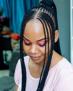 Zumba Hairstyles, Braids Ponytail Hairstyles, Feed In Braids Ponytail, Feed In Braids, Braids Ponytail, Braided Hairdo, Goddess Braids Hairstyles