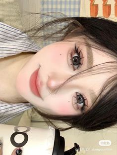 Hooded Eye Douyin Makeup, Douyin Makeup On Hooded Eyes, Aesthetic Makeup Douyin, Douyin Makeup Picture, Douyin Fantasy Makeup, J Makeup, Douyin Makeup