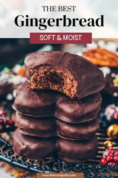 the best gingerbread soft and moist chocolate cookies