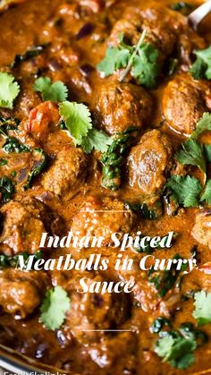 Indian Meatballs, Spiced Meatballs, Curry Meatballs, Curry Dishes, India Food, Ground Turkey Recipes, Curry Sauce, Think Food