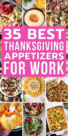 the best thanksgiving appetizers for work