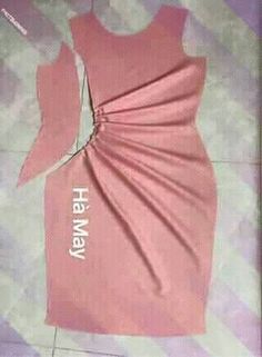 a pink dress with the word hawaii cut out on it