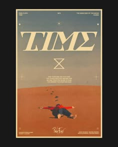 an advertisement for time magazine with a man falling on the ground