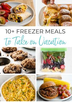 the top ten freezer meals to take on vacation