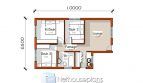 the floor plan for a three bedroom apartment