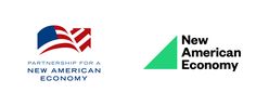 two logos for the new american economy