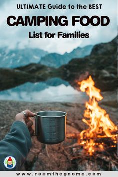 someone holding a cup over a campfire with the words, minimal fire bloggers to check out