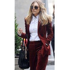 Women's Suit 2 Piece Velvet Formal Business Overalls Office Slim Fit Blazer Pants Suit for Female Business Overalls, Slim Fit Blazer, Slim Fit Blazers, Pants Suit, Formal Business, Burgundy Dress, Suits For Women, 2 Piece, Overalls