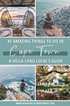 the top things to do in cape town, with text overlay that reads 45 amazing things