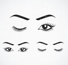 Mascara Drawing, Draw Cartoon Eyes, Makeup Printables, Eyes Clipart, Mascara Eyes, Boho Background, Decal Svg, Pj Party, Eye Brow