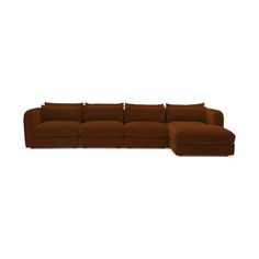 Lengthen your lounging with this sectional wide enough to let the whole family get cozy together, all in modern, low slung style. Orange Mid Century Modern Modular Grand Chaise Sofa Sectional - Bubbly Moscow Mule - Right Orange Mid Century Modern, Sofa Sectional, Chaise Sectional, Moscow Mule, Chaise Sofa, Getting Cozy, Room Sofa, Sectional Sofa, Mule