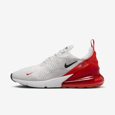 Nike's first lifestyle Air Max brings you style, comfort and big attitude in the Nike Air Max 270. The design draws inspiration from Air Max icons, showcasing Nike's greatest innovation with its large window and fresh array of colors. Air 270 Nike, Nike Shoes For Boys, Air 270, Nike 270, 270 Nike, Tenis Nike, Large Window, Nike Air Shoes, Air Max Women