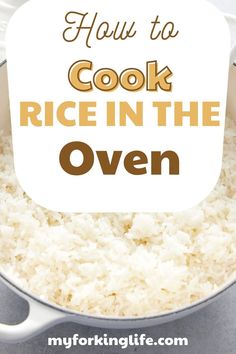 how to cook rice in the oven