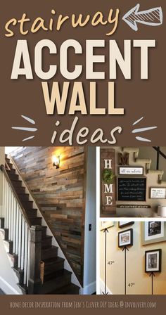 accent wall ideas for my stairway Stairwell Wall Ideas Modern, Stairs Wall Makeover Ideas, Diy Stair Wall Makeover, Basement Stair Wall Decorating Ideas, Basement Stairs Wall Decor Ideas, Staircase Walls Makeover, Painting Stairway Walls, Painted Stairways Ideas, Stairway Wall Painting Ideas