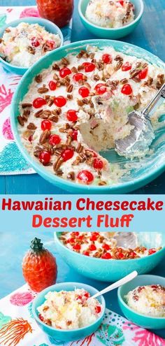 this hawaiian cheesecake dessert fluff is so delicious and easy to make