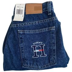 These Vintage Tommy Hilfiger Mom Jeans Are New With Tags. They Are A Medium Wash 100% Cotton Jean. The Back Pocket Has The Embroidered “H” On It. Waist Measures 29”. Rise Is 10.5” And The Inseam Is 29”. Made In 2001. Size 6 Tommy Hilfiger Blue Straight Leg Bottoms, Tommy Hilfiger Blue Denim Bottoms, Tommy Hilfiger Denim Bottoms For Spring, Tommy Hilfiger High Waist Casual Bottoms, Tommy Hilfiger Casual Jeans For Spring, Trendy Cotton Tommy Hilfiger Bottoms, Trendy Tommy Hilfiger Cotton Bottoms, Mom Denim, Vintage Mom