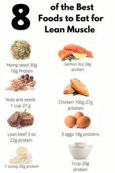 Lean Bulk Meal Plan, Lean Muscle Diet, Meal Plan Women, Eating To Gain Muscle, Lean Diet, High Protein Foods, Lean Muscles, Muscle Building Foods