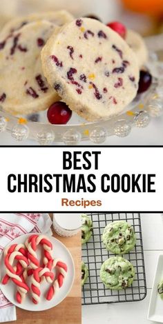 the best christmas cookie recipes for cookies and desserts, including cookies with cranberry filling