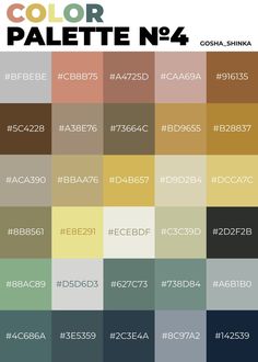 color palette no 4 for the web page