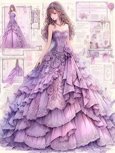 Fantasy Couture, Outfit Drawings, Era Victoria, Prom Elegant, Elegant Ball Gowns, Dress Art