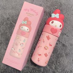 My Melody / Sanrio Pink Bottle New With Its Box. 350 Ml My Melody Products, My Melody Things, My Melody Stuff, Blocksburg Room Ideas￼, Sanrio Pink, Hello Kitty Toys, Hello Kitty Aesthetic, Pink Perfume, Pink Bottle