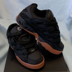 Black Gum Nuclbuck All Around With A Little Of Mesh Accent Tongue Is Of Mesh Air Soles For Comfort Thick Pad Around The Ankle For Better Protection Brown Synthetic Skate Shoes With Rubber Sole, Osiris Shoes, Nike Cleats, Mens Skate Shoes, Nike Tennis Dress, Swim Shoes, Black Gums, Football Cleats, Brown Fashion