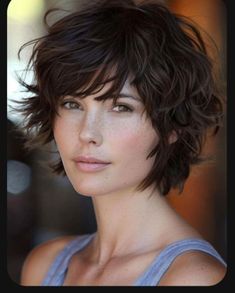 Natural Curly Hair Cuts, Messy Bob Hairstyles, Shaggy Short Hair, Amazing Hairstyles, Really Short Hair, Hairstyles For Girls, Hair Inspiration Short, Messy Short Hair, Short Wavy Hair