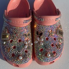 Custom Made Rhinestone Crocs Made By Me. Can Make In Different Sizes. Sparkly Crocs, Rhinestone Crocs Shoes, Bling Black Crocs, Blinged Out Black Crocs, Bedazzled Crocs Shoes With Fur, Women's Crocs, Crocs Shoes, Custom Made, Women Shoes