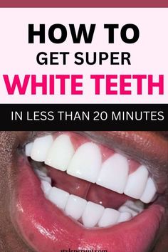 Get super white teeth in less than 20 minutes. 

Turmeric Toothpaste Magic: Your Pathway to Pearly Teeth