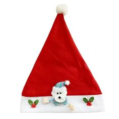 Product Description Christmas Hat Material Polyester Colour red Size: 29*40 cm Package content 1pcs hat Color: Style 2. Santa Hat For Baby, Crochet Toddler Santa Hat, Santa Baby Hat Knit Patterns, Santa Crochet Hat Baby, Kids Santa Hat, Baby Santa Hat, Baby Santa, Red Santa Hat, Santa Baby