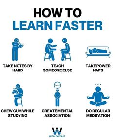 the instructions for how to learn faster