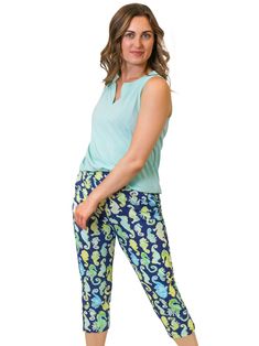 Now your favorite pant is a capri length! Introducing Natalia, a sporty solution for any occasion. Casual Summer Capri Activewear, Summer Workout Capri Bottoms, Casual Summer Sports Capris, Casual Capris For Sports, Green 4-way Stretch Casual Pants, Casual Green 4-way Stretch Pants, Casual 4-way Stretch Capris For Yoga, Casual Stretch Capri Length Activewear, Casual Stretch Capri Activewear