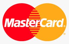 the mastercard logo is shown in red and yellow