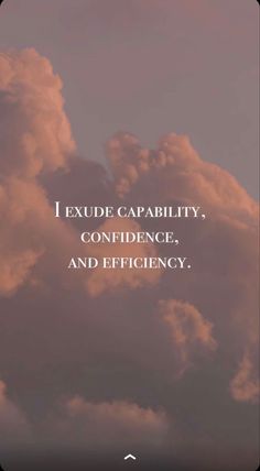 clouds with the words, i extend capability, confidence and efficiency on top of it