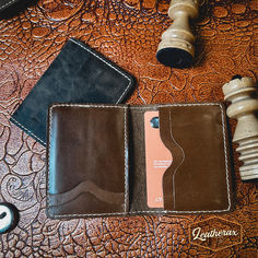 Image of a Leather Slim Wallet & Card Holder, with a sleek and modern design. The wallet is made from high-quality leather and features multiple card slots and a cash compartment, perfect for simplifying your carry. Credit Card Holder Wallet, Card Holder Case, Women Business, Business Card Case, Leather Card Holder, Clip Wallet, Wallet Gifts, Business Card Holder, Minimalist Wallet