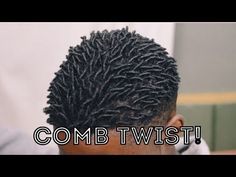 Afro Hair Twists, Twist Hair Men, Comb Twist, Coiling Natural Hair, Hair Twists Black, Short Hair Twist Styles, Natural Hair Men, Male Haircuts Curly, Curly Hair Tutorial