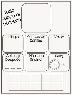 spanish worksheet with pictures and words to help students learn how to read the time