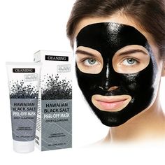 Black Charcoal Tearing Facial Mask Cleaning Oil Control Blackhead Removing Mud Mask Features: new product. The product adopts a rotating design, which is more convenient to use and not easy to get your hands dirty. The texture is fine and, easy to spread and easy to use. Green tea solid cleansing mask contains green tea extract, which can effectively clean skin pores, deeply clean skin dirt, adjust skin water and oil, replenish skin, and nourish skin. The eggplant solid mask contains eggplant pl Black Peel Off Mask, Mud Face Mask, Charcoal Peel Off Mask, Peeling Facial, Black Head Remover Mask, Blackhead Mask, Clean Blackheads, Charcoal Face Mask, Cleansing Mask