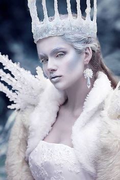 Turandot Opera, Cabelo Pin Up, Winter Make Up, Snow Fairy, White Makeup, Queen Makeup