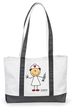 "Stick Nurse Grey" Prestige Nurses Tote Bag Style # PR705STG  #uniformadvantatage #uascrubs #bag #tote Nurse Tote Bag, Nurse Tote, Nurses Week Gifts, Medical Bag, Nurse Bag, Grey Tote, Plush Backpack, Large Tote Bag, Backpack Purse