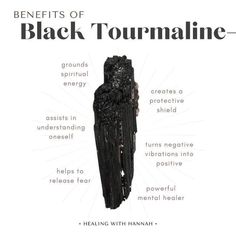 Black Tourmaline Healing Properties, Black Crystals Meaning, Granite Crystal Meaning, Black Tourmaline Properties, Black Agate Crystal Meaning, Black Tourmaline Benefits, Energy Protection Crystals, Black Rutilated Quartz Meaning, Black Tourmaline Aesthetic