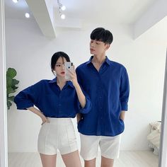 Couple Matching Summer Outfits, Outfit Pareja, Twins Outfit, Couple Ootd, Ootd Couple, Outfit Couple, Neon Summer, Couple Outfit Ideas